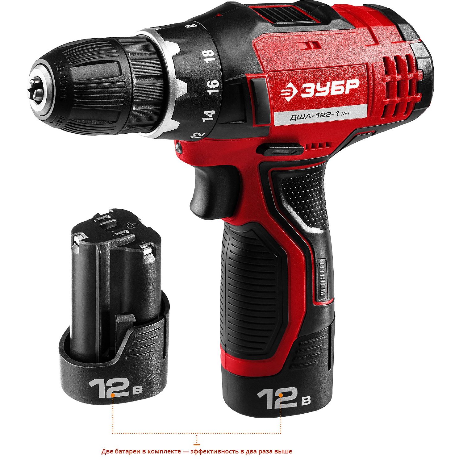 Дрель-шуруповерт, 2 АКБ ДШЛ-122-1 КН