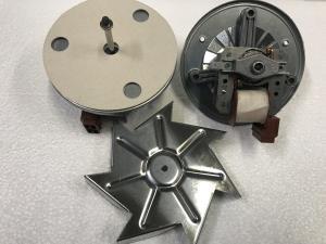 Мотор вентилятора конвекции духовки 43мм, 30watt + вентилятор + гайка